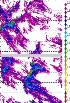 zonal avg rainfall rate 115-78W