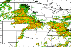 This Mesoscale Convective System (MCS) lasted about 24 hours from 1800 UTC on June 22 to 1800 UTC on June 23 in 1998. 