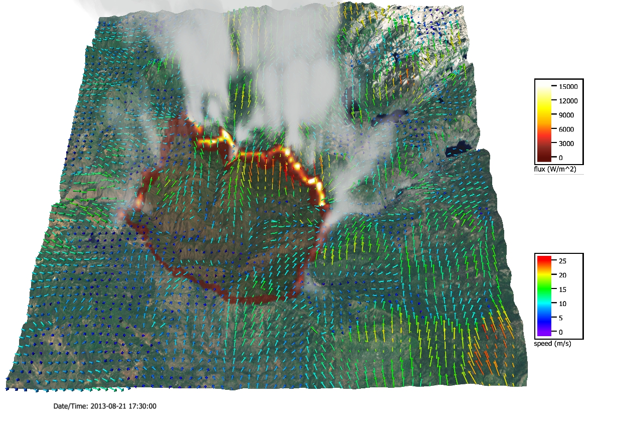 CAWFE
                    simulation of Rim Fire