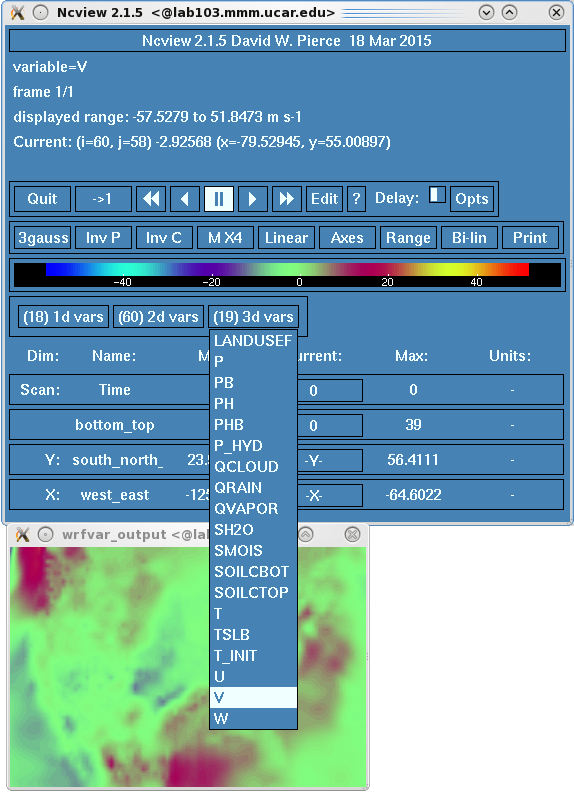Viewing wrfvar_output with ncview